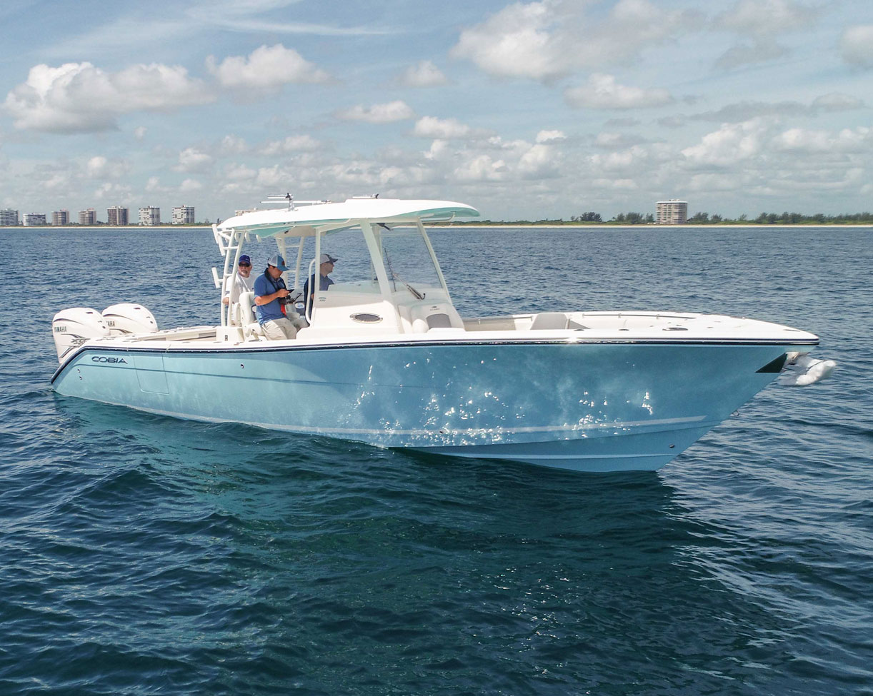 320 CC boat on water